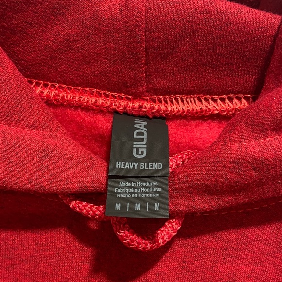 Gildan Bold Red Hoodie - Picture 2 of 3